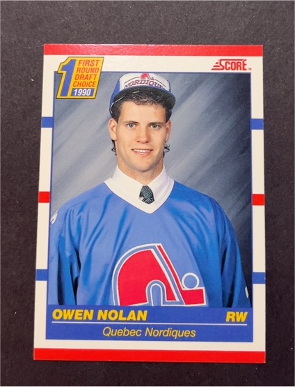 1990-91 Score #435 Owen Nolan Rookie — front