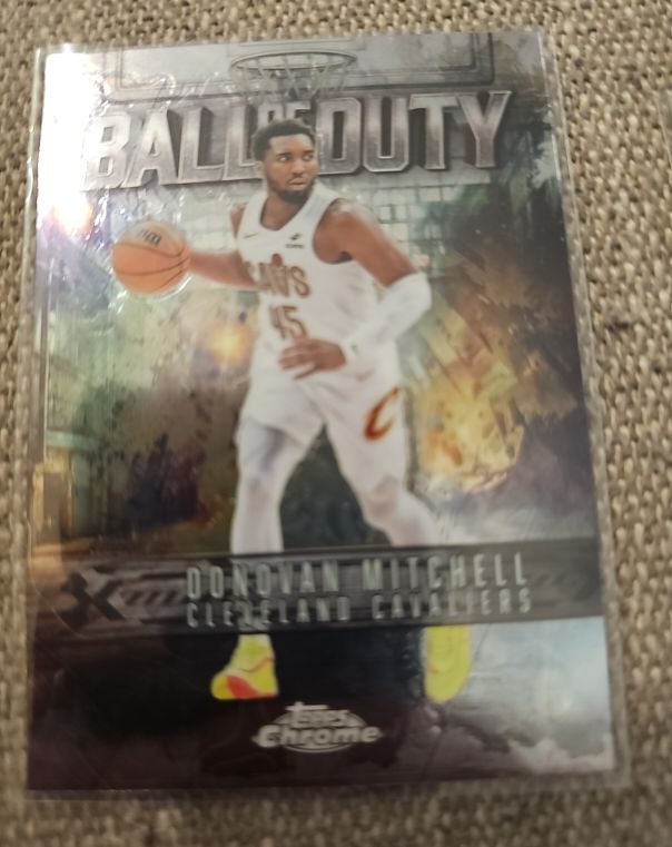 2025-26 Topps Chrome #BD-7 Donovan Mitchell Ball of Duty — front