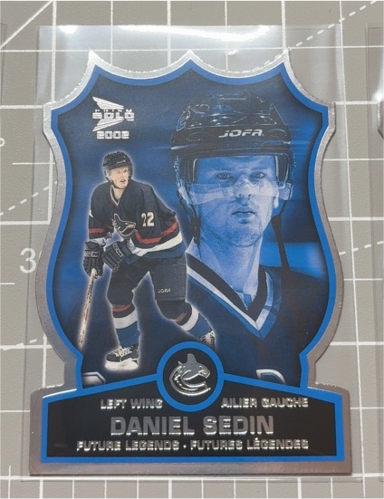 2001-02 Pacific McDonald's Prism Gold Future Legends #5 Daniel Sedin — front