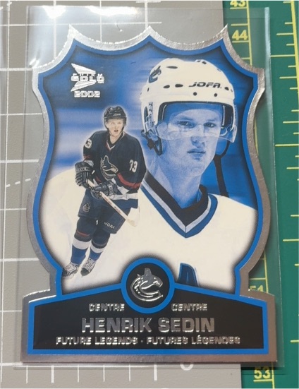 2001-02 McDonald's Pacific Future Legends #6 Henrik Sedin — front