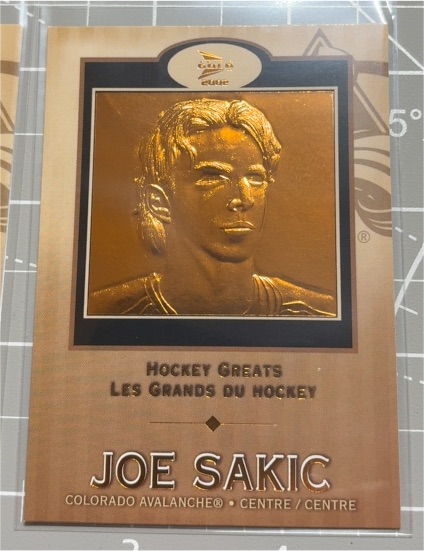 2001-02 McDonald's Pacific Hockey Greats #2 Joe Sakic — front