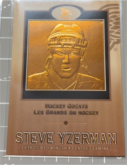 2001-02 McDonald's Pacific Prism Hockey Greats #5 Steve Yzerman — front
