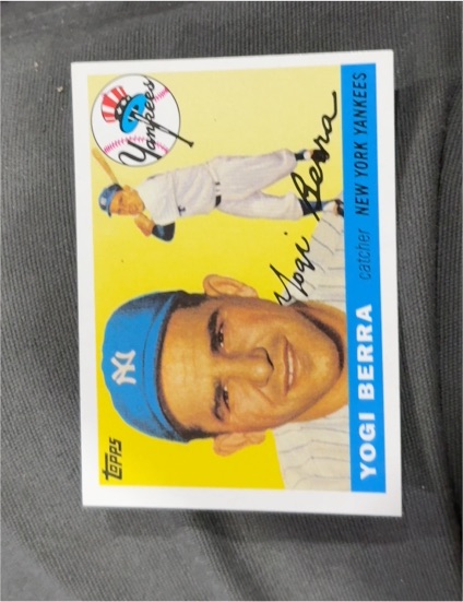 1955 Topps #198 Yogi Berra — front
