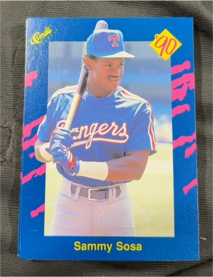 1990 Classic Blue #140 Sammy Sosa — front