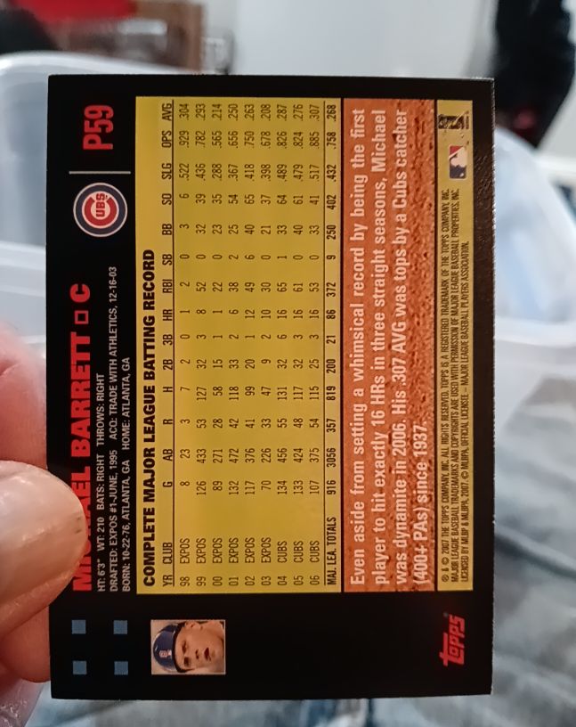 1998 Topps #P59 Mikel Barretto — front