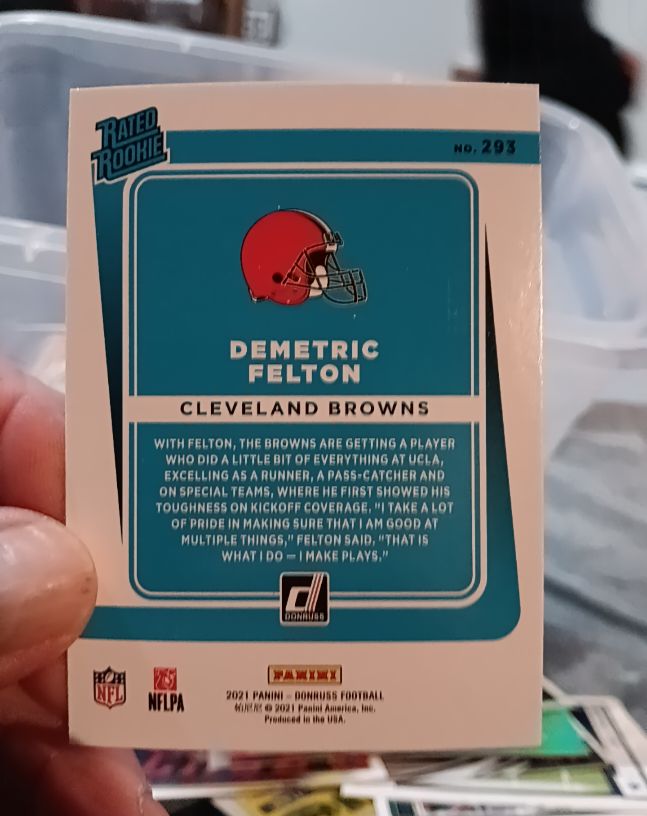 2021 Panini Donruss #293 Demetric Felton — front