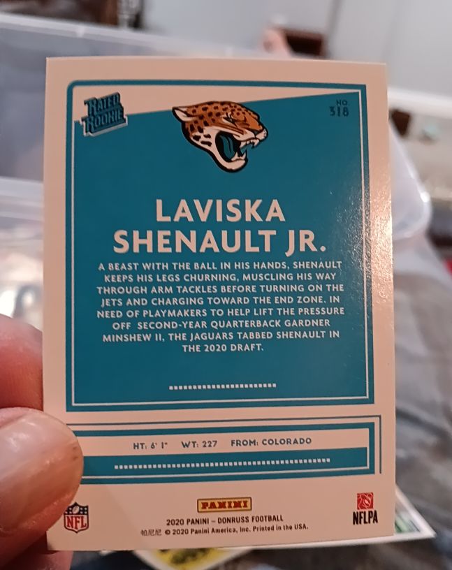 2020 Panini Donruss #318 Laviska Shenault Jr. — front