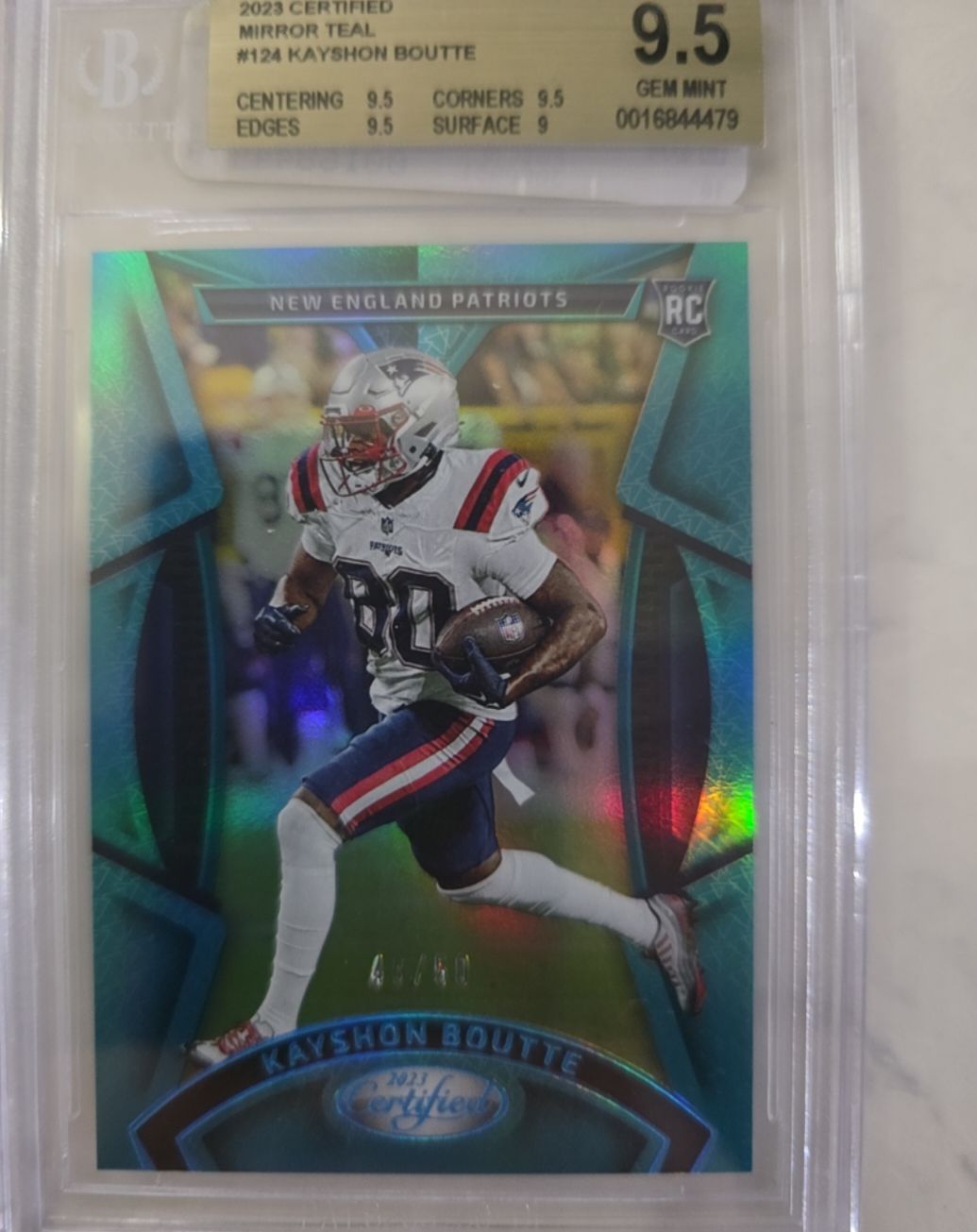 2023 Panini Certified #124 Kayshon Boutte — front