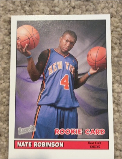 2005-06 Topps Bazooka #177 Nate Robinson Rookie Card — front