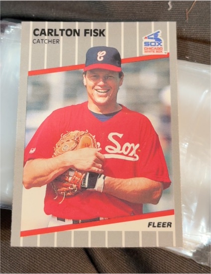 1989 Fleer #495 Carlton Fisk — front