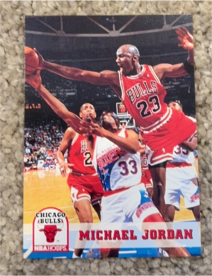 1993-94 NBA Hoops #28 Michael Jordan — front