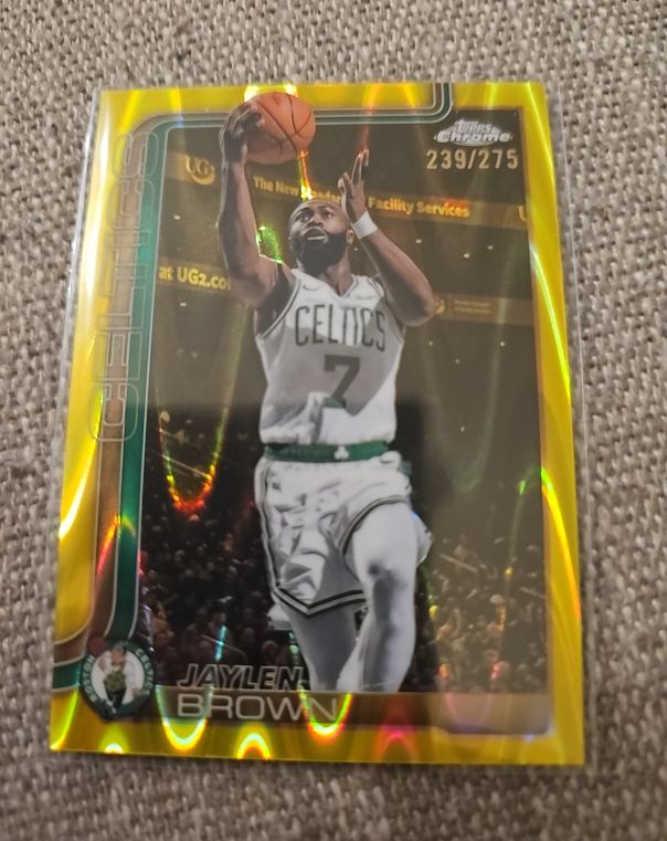 2025-26 Topps Chrome #51 Jaylen Brown — front