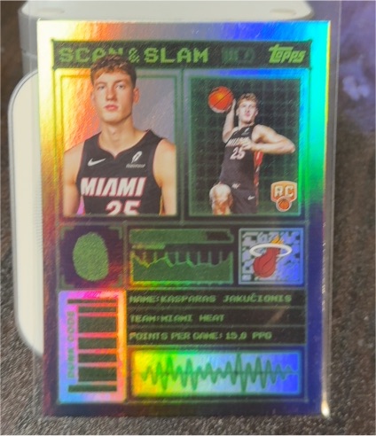 2025-26 Topps #SS-45 Kasparas Jakucionis Scan and Slam — front