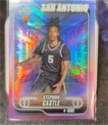 2024-25 Topps Chrome #122 Stephon Castle — front