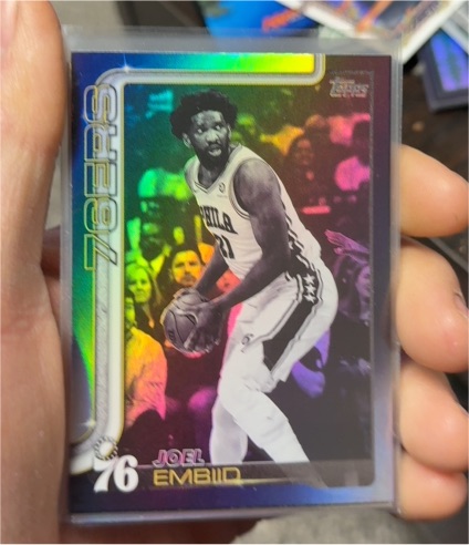 2025-26 Topps #22 Joel Embiid Blackout — front