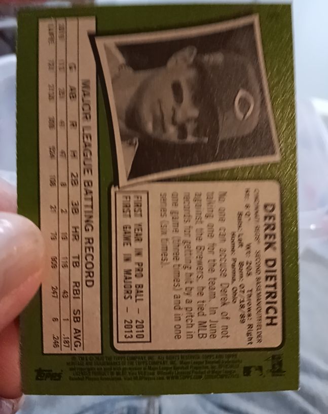 1971 Topps #246 Derek Dietrich — front