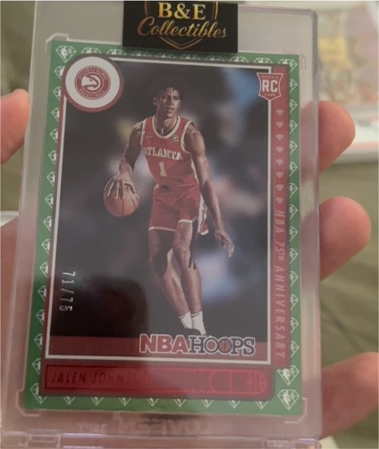 2021-22 Panini NBA Hoops #213 Jalen Johnson — front