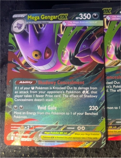 2025 Pokemon Mega Gengar ex #056/094 Phantasmal Flames — front