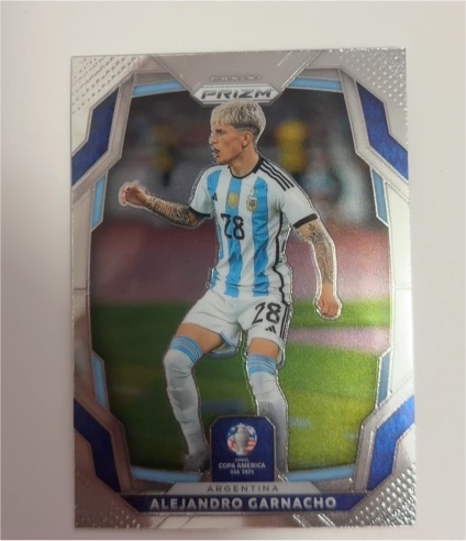 2024 Panini Prizm CONMEBOL Copa America #15 Alejandro Garnacho — front