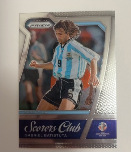 2024 Panini Prizm CONMEBOL Copa America Scorers Club #28 Gabriel Batistuta — front