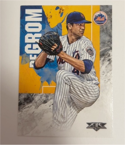 2019 Topps Fire #158 Jacob deGrom — front