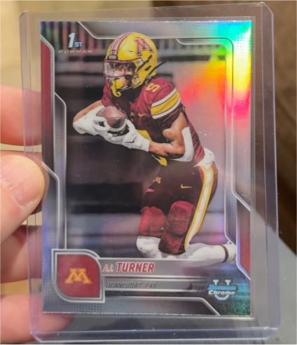 2025 Bowman Chrome University #52 A.J. Turner — front