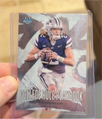 2025 Bowman Chrome U #CRP-1 Avery Johnson College Rule Playbook — front