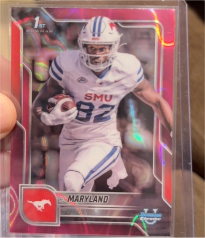 2025 Bowman University Chrome #153 RJ Maryland — front