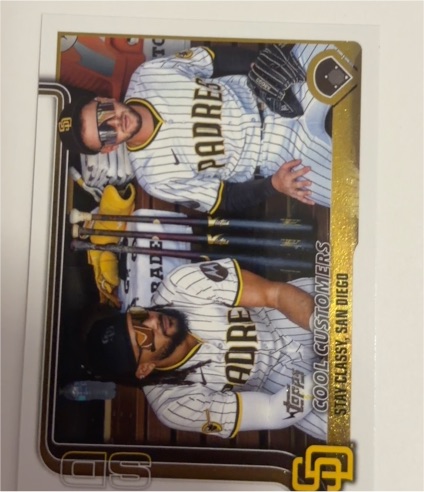 2025 Topps Update #US221 Cool Customers Jackson Merrill / Fernando Tatis Jr. — front
