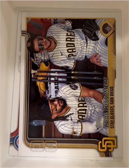 2025 Topps Update #US221 Cool Customers Jackson Merrill / Fernando Tatis Jr. — front