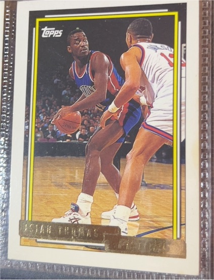 1992-93 Topps #331 Isiah Thomas — front