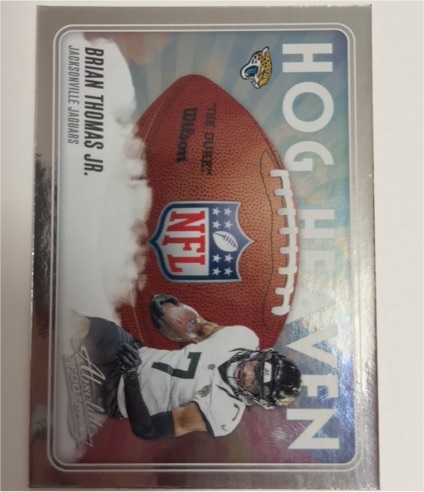 2025 Panini Absolute #HH-BTJ Brian Thomas Jr. Hog Heaven — front