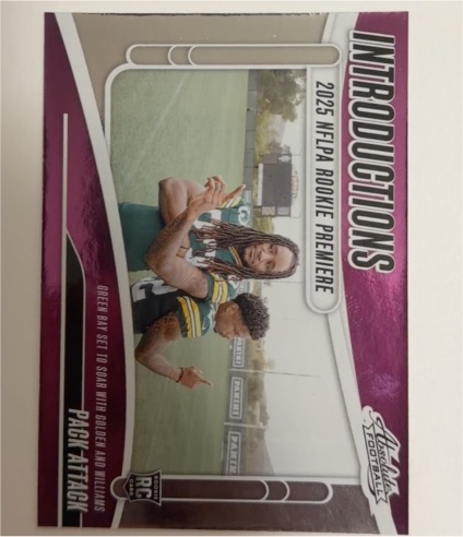 2025 Panini Absolute #I-SWS Savion Williams/Matthew Golden Introductions Pack Attack — front