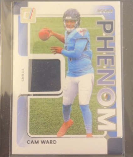 2025 Panini Donruss #RPJ-CWD Cam Ward Rookie Phenom Jerseys — front