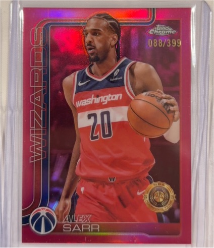 2025-26 Topps Chrome #218 Alex Sarr — front