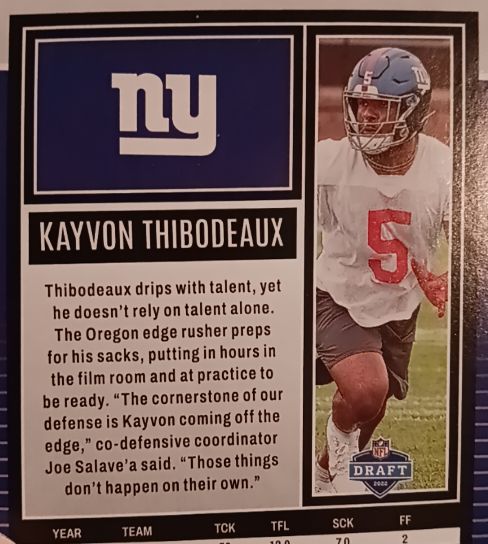 2023 Panini Contenders #76 Kayvon Thibodeaux — front
