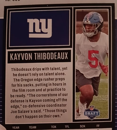 2023 Panini Contenders #76 Kayvon Thibodeaux — front