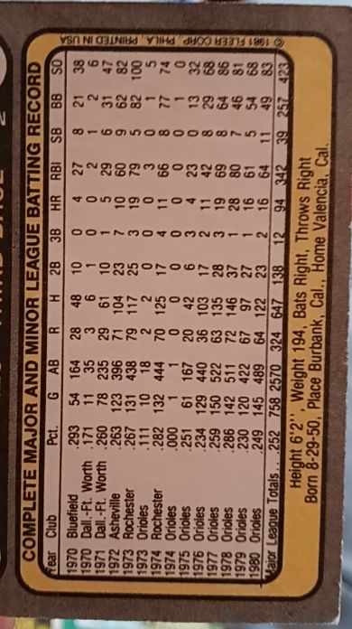 1971 Topps #438 Paul Blair — front