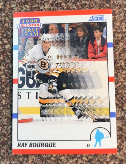 1990-91 Score #313 Ray Bourque — front