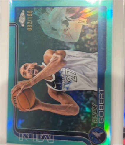 2025-26 Topps Chrome #165 Rudy Gobert — front