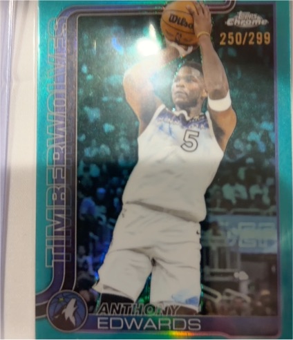 2025-26 Topps Chrome #151 Anthony Edwards — front