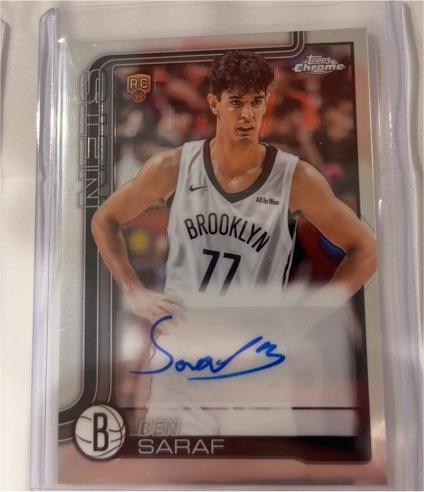 2025-26 Topps Chrome #TCAR-BS Ben Saraf — front