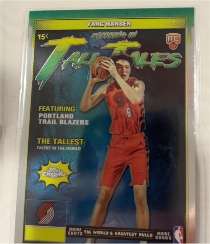 2025-26 Topps Chrome Tall Tales #TT-21 Yang Hansen — front