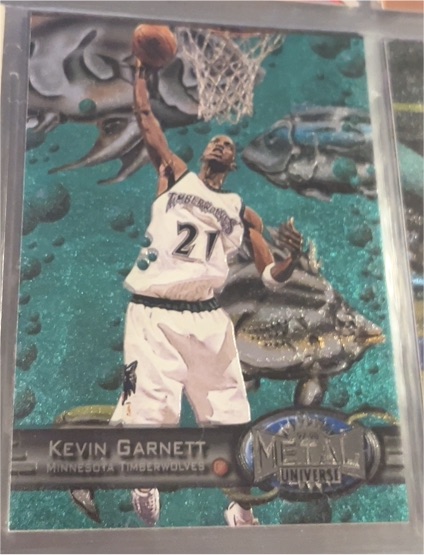 1997-98 Skybox Metal Universe #109 Kevin Garnett — front