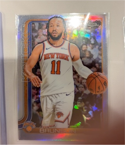 2025-26 Topps Chrome #101 Jalen Brunson — front
