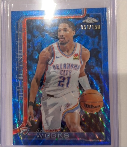 2025-26 Topps Chrome #196 Aaron Wiggins — front
