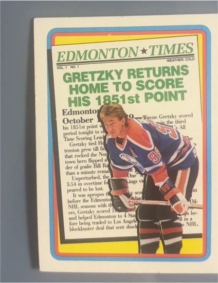 1990-91 Topps #2 Wayne Gretzky Edmonton Oilers — front
