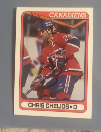 1990-91 Topps #29 Chris Chelios — front
