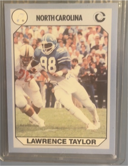 1990 Collegiate Collection #64 Lawrence Taylor — front