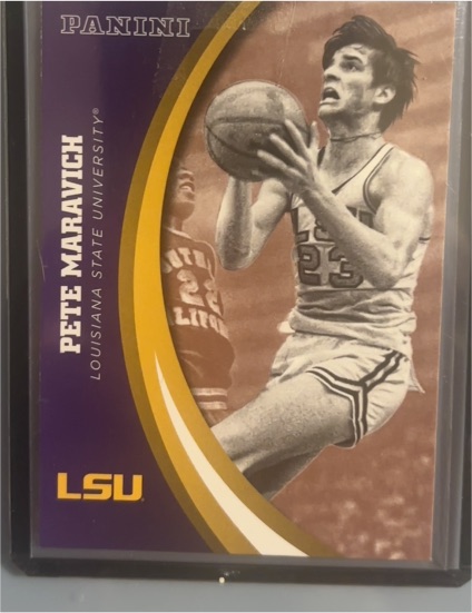2015 Panini LSU Tigers Pete Maravich — front